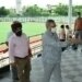 مشیر فاروق خان نے کے کے ہکو سٹیڈیم کا دورہ کیا ، کام کی رفتار کا جائیزہ لیا