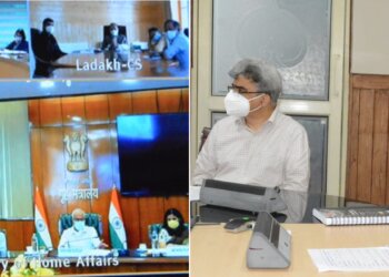 یونین ہوم سیکریٹری کووڈ 19سے متعلق صحت یامہ کے رد عمل کا جائزہ لیا