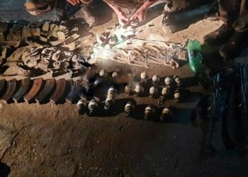 بانڈی پورہ میں بڑی مقدار میں اسلحہ و گولہ بارود برآمد ، اوڑی میں گرنیڈ ملا