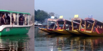 سردار ولبھ بھائی پٹیل کی یوم پیدائش منانے کیلئے جھیل ڈل میں شکارا ریلی کا اِنعقاد