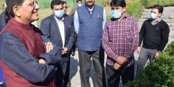 مرکزی وزیرصنعت و حرفت پیوش گوئیل کا پہلگا م کا دو روزہ دورہ مکمل