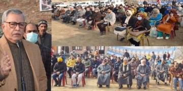 مشیر فاروق خان نے لیتہ پورہ کا دورہ کیا