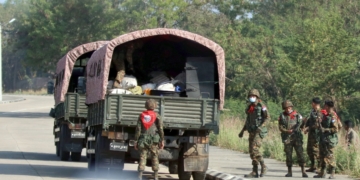 میانمار فورسز نے فوج مخالف مظاہرین پر گاڑ ی چڑھادی، 5 ہلاک