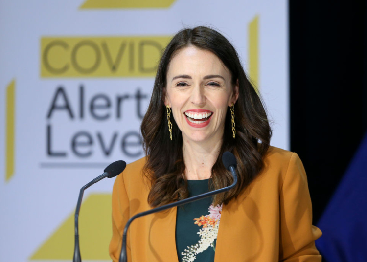 WELLINGTON, NEW ZEALAND - JUNE 08: Prime Minister Jacinda Ardern speaks to media during a post cabinet press conference at Parliament on June 08, 2020 in Wellington, New Zealand. Prime Minister Jacinda Ardern announced that New Zealand will move to COVID-19 Alert Level 1 at midnight on June 8. Alert Level 1 will see people return to work, school, sports events and domestic travel without restrictions. There will also no longer be any restrictions on numbers at mass gatherings. Controls at the borders will remain in place for all people entering New Zealand, including health screening and testing for all arrivals, and mandatory 14-day managed quarantine or isolation. There are no longer any active cases of COVID-19 in New Zealand. (Photo by Hagen Hopkins/Getty Images)