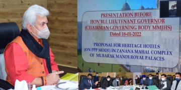 لیفٹیننٹ گورنر منوج سنہا نے مبارک منڈی کی تجدیدکاری کے کام کا جائزہ لیا