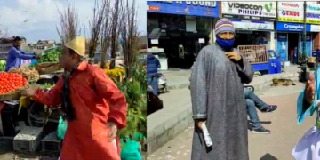 ڈی آئی پی آر کا کلچر ل یونٹ سری نگر کے مختلف علاقوں میں کووِڈ ۔19 کے بارے میں بیدار ی پیدا کر رہا ہے