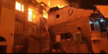 نورباغ سرینگر میں آگ کی ایک اور بھیانک واردات