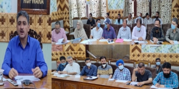 ڈی سی کپوارہ نے ڈی ایل ایس ڈبلیو سی کی میٹنگ کی صدارت کی