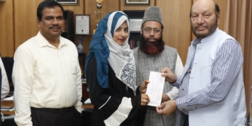 شبنم خاتون کو اردو یونیورسٹی کی بہترین اتھیلیٹ کا اعزاز