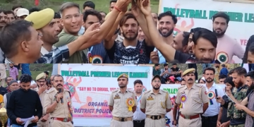 پولیس والی بال لیگ ٹورنامنٹ اختتام پزیر