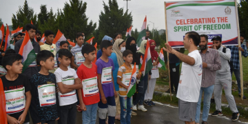 آزادی کے جذبے کا جشن مناتے ہوئے، پولیس نے بڈگام میں کراس کنٹری پروگرام کا اہتمام کیا۔