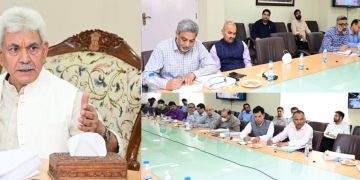 لیفٹیننٹ گورنر نے محکمہ محصولات کے کام کاج کا جائزہ لینے کے لیے اعلیٰ سطحی میٹنگ کی صدارت کی