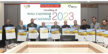 جے اینڈ کے بینک نے اپنے وال کیلنڈر – 2023 کی نقاب کشائی کی۔