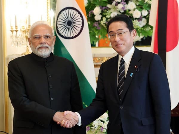 Tokyo, Sep 27 (ANI): Prime Minister Narendra Modi in a bilateral meeting with Japan Prime Minister Fumio Kishida, in Tokyo on Tuesday. (ANI Photo)