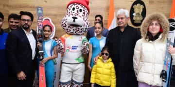 انوراگ ٹھاکر، ایل جی سنہا نے تیسرے کھیلو انڈیا ونٹر گیمز کا شوبنکر، تھیم سانگ اور جرسی لانچ کی