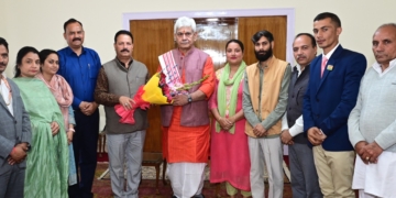 اودھمپور سے پی آر آئی نمائندے اور متعدد وفود نے لیفٹیننٹ گورنر سے ملاقات کی