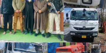 معدنیات کی غیر قانونی نکال پرپولیس نے کلگام میں 04 گاڑیاں ضبط، 04 افراد کو گرفتار کیا