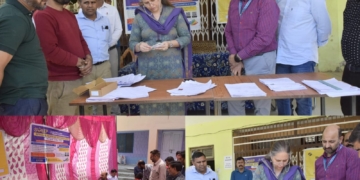 شیتل نندا نے رام بن کا دورہ کیا ، رول ابزرور کے طور پر پولنگ اسٹیشنوں کا معائینہ کیا