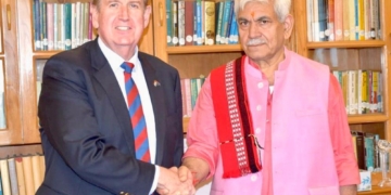 آسٹریلیا کے سفیر بیری اوفیرل کی لیفٹیننٹ گورنر سے ملاقات