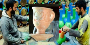 سری نگر  کی کمار فیملی جی 20 سربراہی اجلاس میں چمکدار مٹی کے برتنوں کی نمائش کرے گی