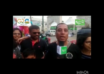 سرینگر میں جی 20اجلاس کے مندوبین کی آمد پر لوگوں کا خیر مقدم