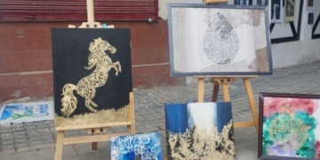 پولوویو سرینگر میں مصوری مقابلے کا اہتمام