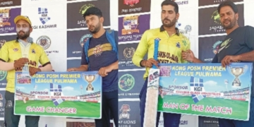 کونگ پوش پریمیئر لیگ جاری; ٹورنامنٹ کے اہم میچ میں بڈگام نے سرینگر کو ہرایا