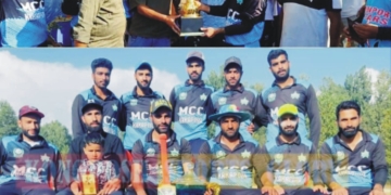 دوگام پریمیئر لیگ کا فائنل میچ ،کاکاپورہ نے پانپورہ کو ہرا کر ٹائٹل جیتا