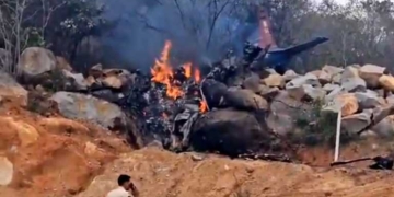 تلنگانہ میں فضایہ کا جنگی طیارہ حادثے کا شکار 