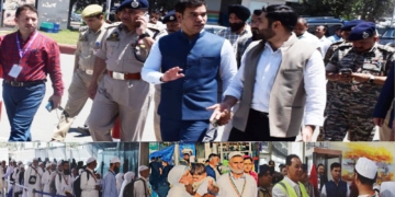 ڈویژنل کمشنر کشمیر اور آئی جی پی نے سرینگر ہوا ئی اڈے سےعازمین کے پہلے قافلے کی روانگی کےلئے انتظامات کا جائزہ لیا