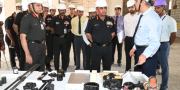  آرمی چیف نے تھل سینا بھون کی پیش رفت کا جائزہ لیا