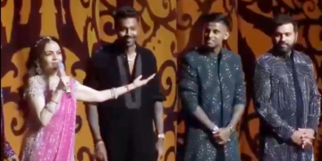 اننت رادھیکاکے سنگیت میں پہنچے ٹی۔ 20عالمی کپ کے فاتح کپتان