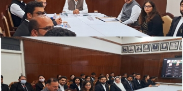 جسٹس تاشی ربستن نے ٹرینی جوڈیشل اَفسران سے اِستفساری گفتگو کی