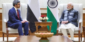 وزیر اعظم مودی نے متحدہ عرب امارات کے نائب وزیر اعظم سے ملاقات کی