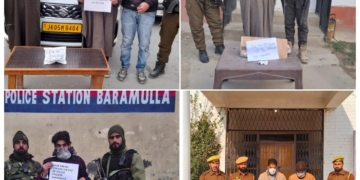 ریلوے کراسنگ پٹن کے قریب 3 منشیات فروش گرفتار