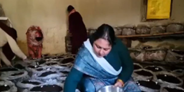 ریاسی میں خواتین معقول آمدنی حاصل کرنے کے لیے مشروم کی کاشت میں مصروف