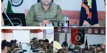 ایس ایس پی کولگام نے کرائم وسیکورٹی جائزہ اجلاس کی صدارت کی